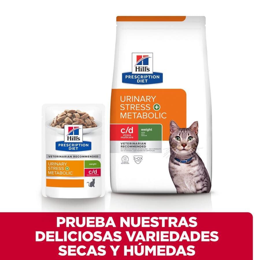 12 sobres x 85 g Hill's Prescription Diet Urinary Stress + Metabolic Pollo sobre para gatos, , large Imagen numero 6